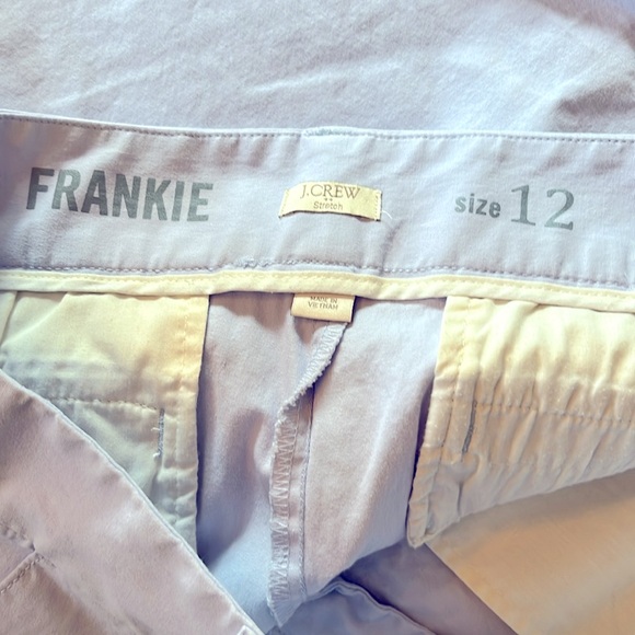 J. Crew Frankie shorts light periwinkle sz 12 excellent condition stretchy - Picture 5 of 5